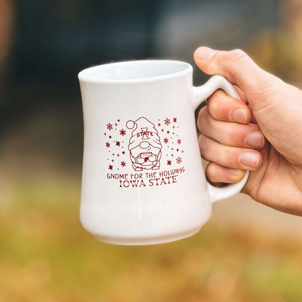 I-State Gnome For The Holidays White Mug (16oz)